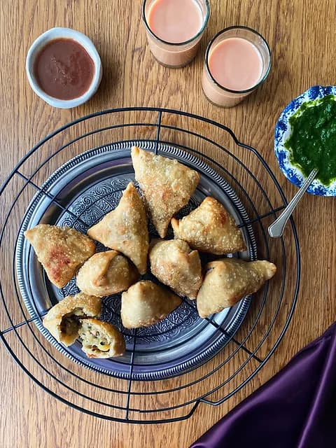 Samosa making process 1